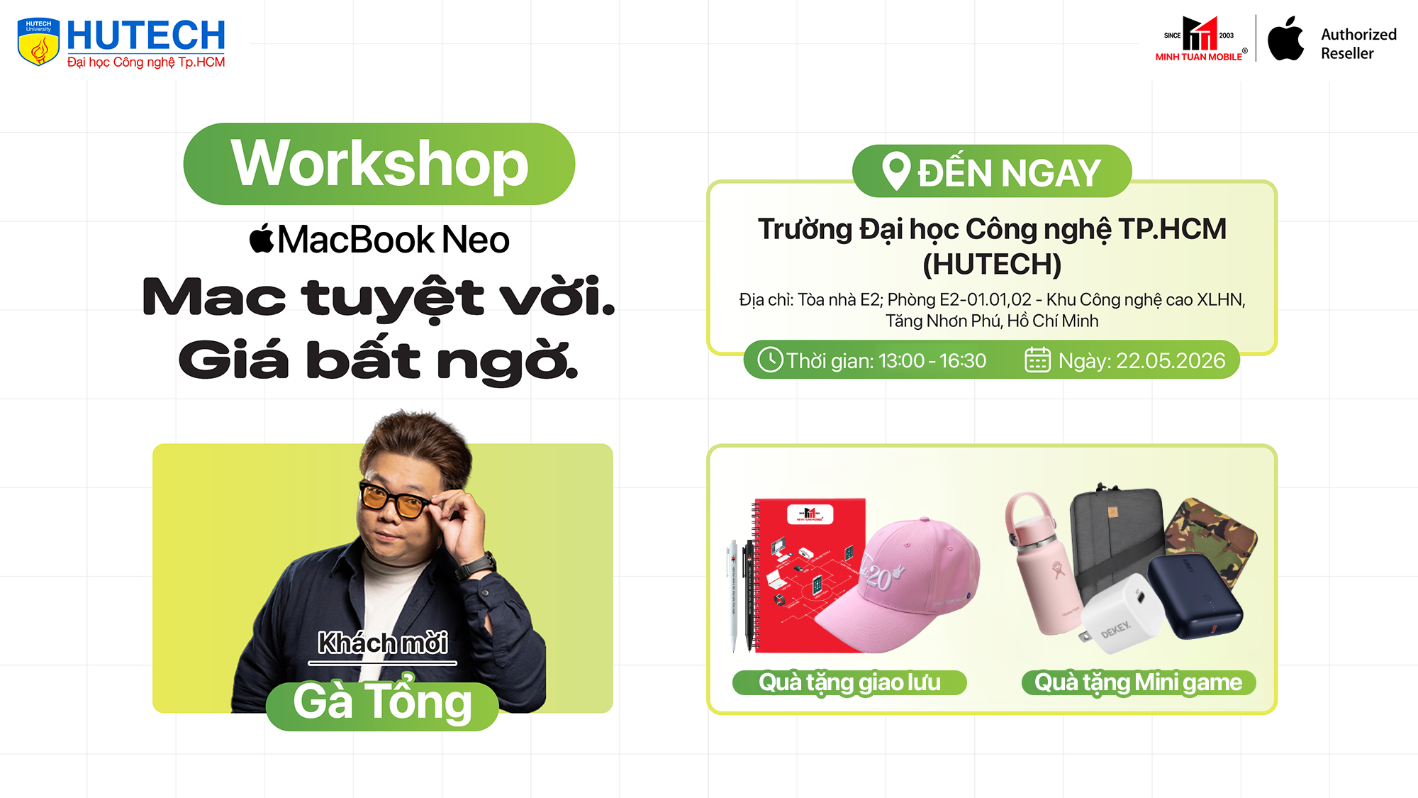 Hội thảo công nghệ "Mackbook Neo - Trải nghiệm thật, Sáng tạo chất"