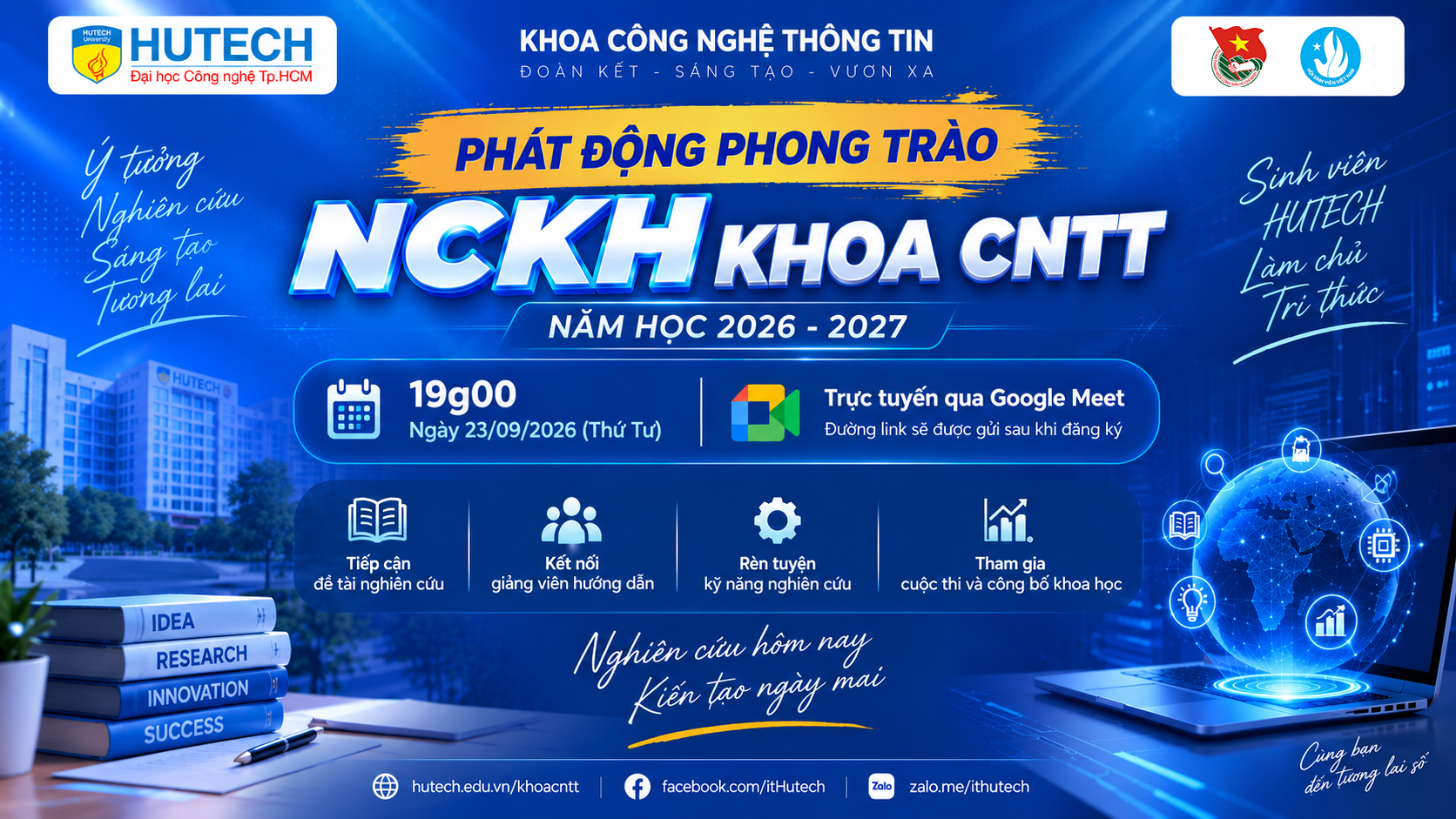Phát động Phong trào NCKH khoa CNTT năm học 2026-2027